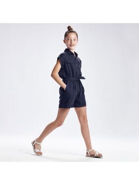 Size 8 Girls Mayoral Navy Kids Romper